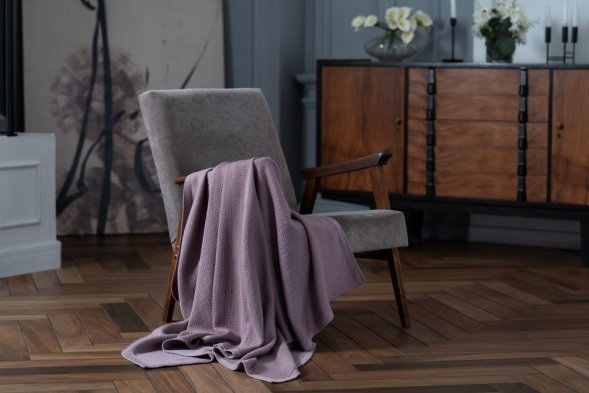 Плед Ornato, розовый (пыльная роза) 