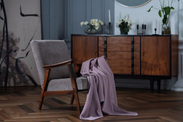 Плед Ornato, розовый (пыльная роза) 