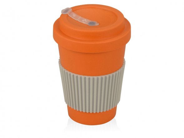 Термокружка Muffin из натуральных волокон, оранжевый 