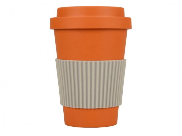 Термокружка Muffin из натуральных волокон, оранжевый 