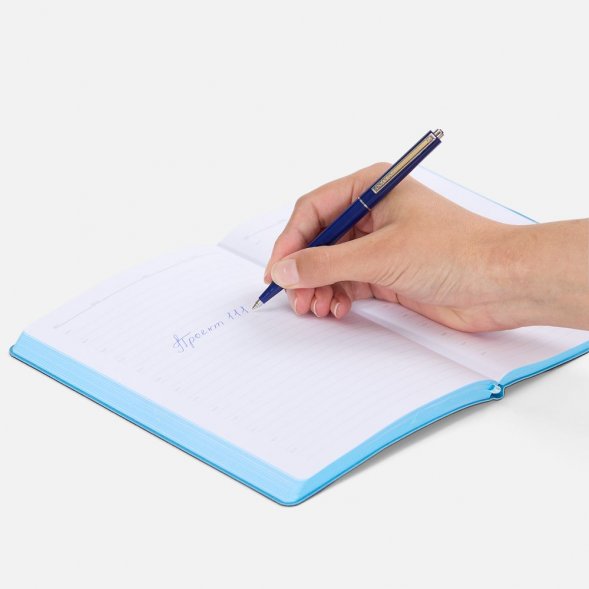 Ручка шариковая Senator Point, ver.2, темно-синяя 