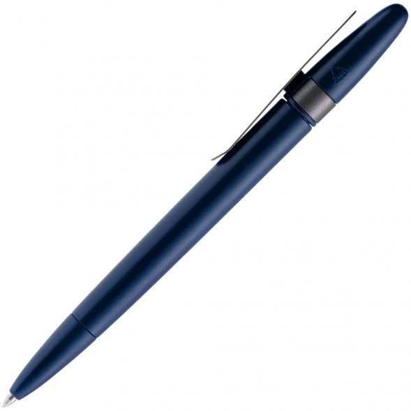Ручка шариковая Prodir DS5 TSM Metal Clip, синяя с серым 