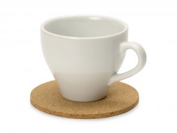 Набор костеров Bali из пробки в хлопковом мешке, 4 шт