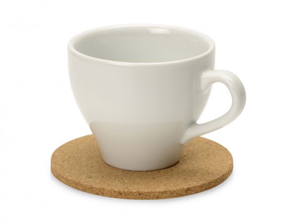 Набор костеров Bali из пробки в хлопковом мешке, 4 шт 