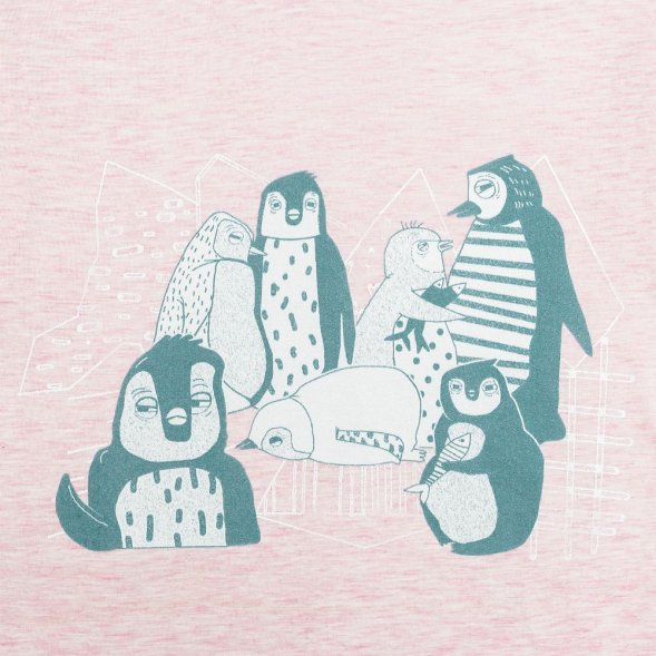 Футболка Ping Win, розовый меланж 