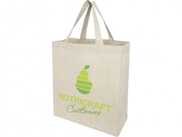 Pheebs, эко-сумка из переработанного хлопка, плотность 150 г/м2, heather natural 