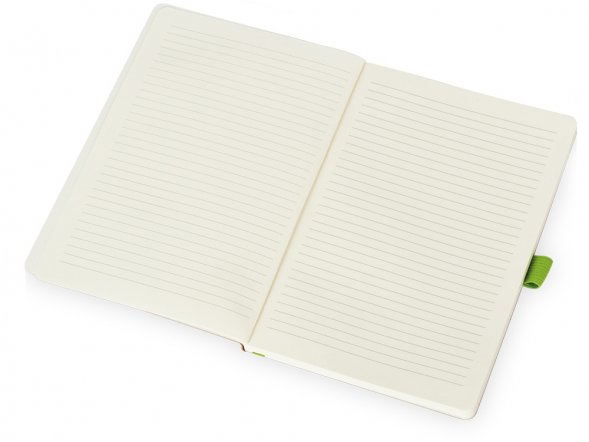 Блокнот Sevilia Soft, гибкая обложка из крафта A5, 80 листов, крафтовый/зеленое яблоко 