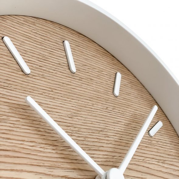 Часы настенные Kudo, беленый дуб 