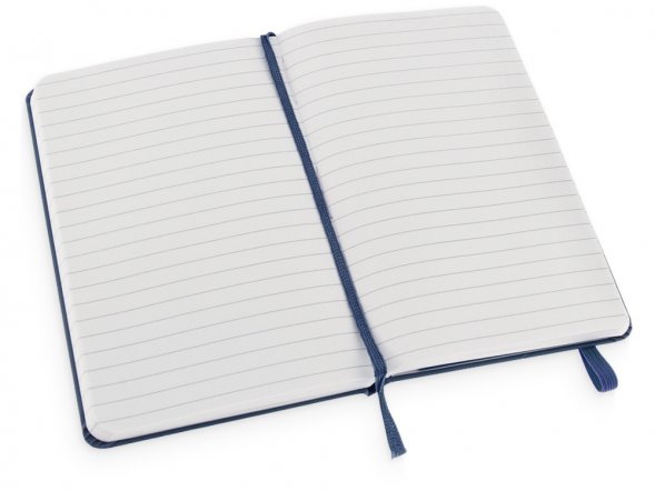 Записная книжка Moleskine Classic (в линейку) в твердой обложке, Pocket (9x14см), синий 