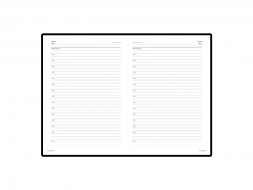 Ежедневник недатированный А5 Sidney Nebraska, бордовый (золотой обрез)