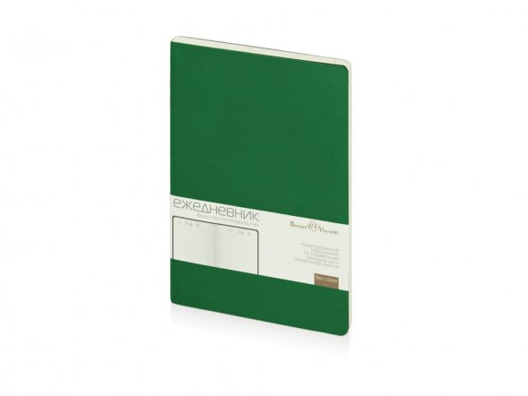Ежедневник А5 недатированный Megapolis Flex, зеленый 