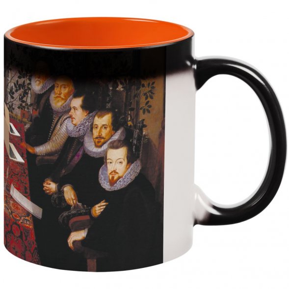 Кружка-хамелеон «Новая классика. Dream Team», матовая, оранжево-черная 