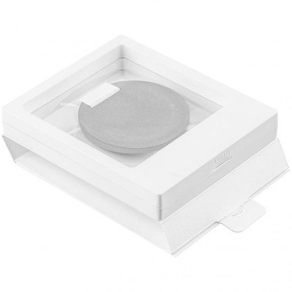 Рамка Transparent с шубером, белая 