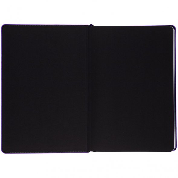 Ежедневник Alanis, недатированный, черный c фиолетовым 