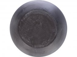 Круглая свечка в бетоне, фитиль дерево, spices