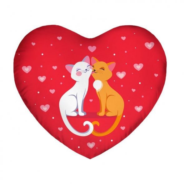 Подушка декоративная FrostyLove на заказ, сердце 