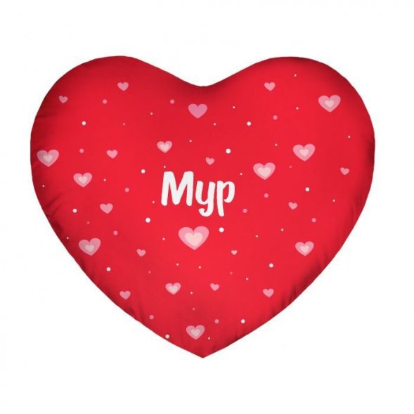 Подушка декоративная FrostyLove на заказ, сердце 