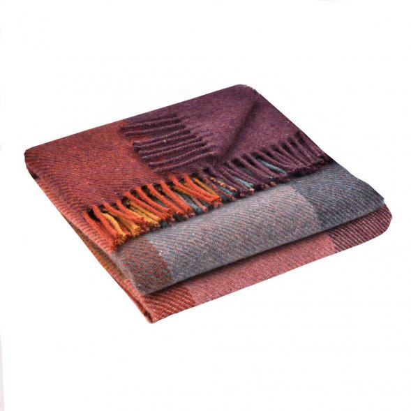 Плед Arequipa, фиолетовый с серым 