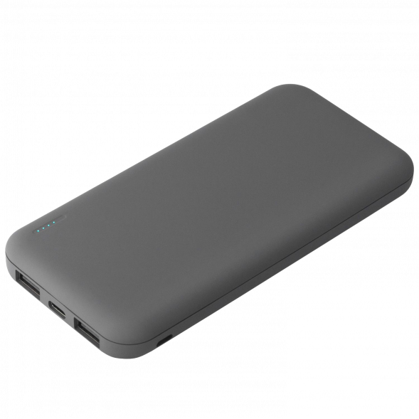 Внешний аккумулятор с подсветкой Luce 10000 mAh, серый 