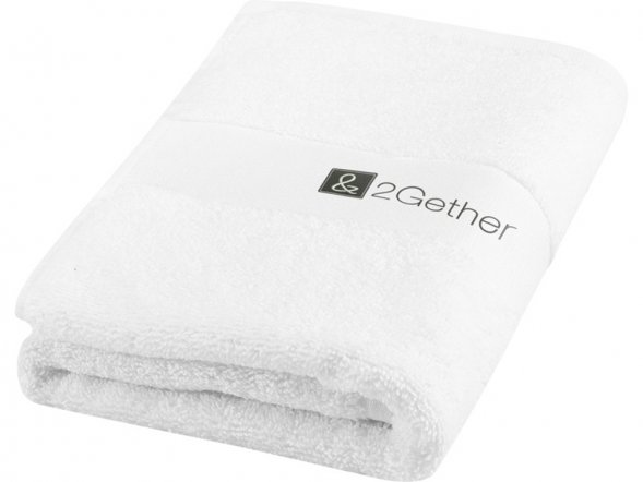 Хлопковое полотенце для ванной Charlotte 50x100 см с плотностью 450 г/м2, белый 