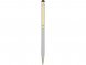 Ручка шариковая Голд Сойер со стилусом, серебристый 
