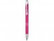 Алюминиевая шариковая кнопочная ручка Moneta, черные чернила, фуксия 