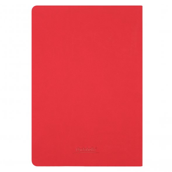 Ежедневник Latte soft touch недатированный, красный 