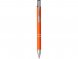 Шариковая кнопочная ручка Moneta с матовым антискользящим покрытием, оранжевый 