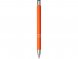 Шариковая кнопочная ручка Moneta с матовым антискользящим покрытием, оранжевый 