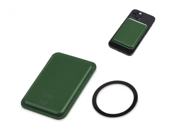Магнитный картхолдер Cairo, темно-зеленый 