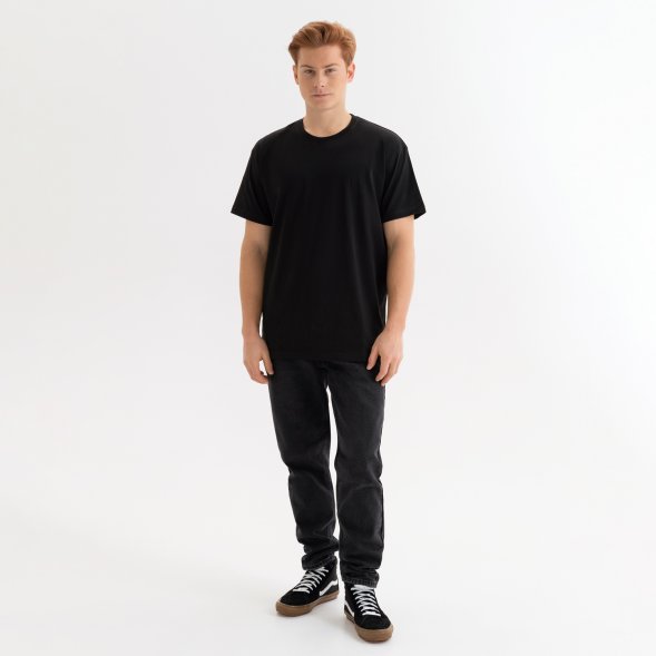 Футболка унисекс KRIS, 100% хлопок, 150 гр., черная, размер XXXL 