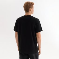 Футболка унисекс KRIS, 100% хлопок, 150 гр., черная, размер XXXL