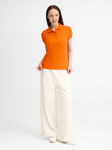 Рубашка поло женская People 210, оранжевая 