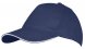 Бейсболка Long Beach, темно-синяя с белым 