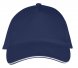 Бейсболка Long Beach, темно-синяя с белым 