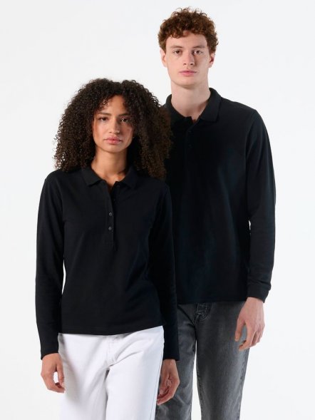 Рубашка поло мужская с длинным рукавом Winter II 210 бордовая 