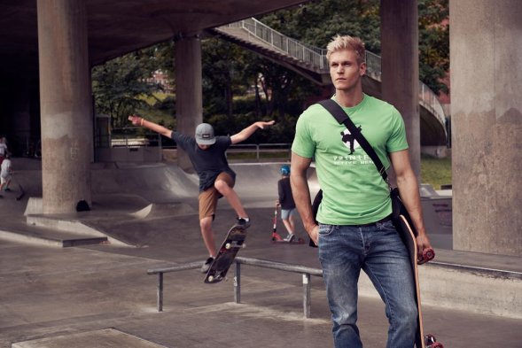 Футболка мужская Heavy, зеленая 