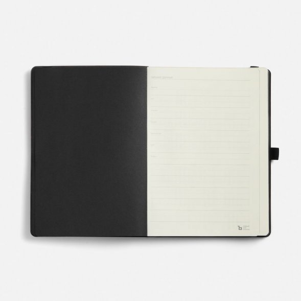 Ежедневник Peel Flex, недатированный, черный 