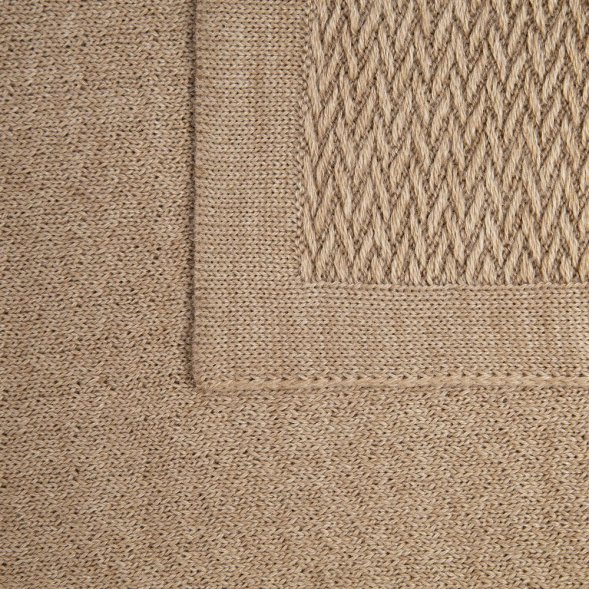 Плед Ornato, бежевый (миндальный меланж) 