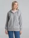 Толстовка на молнии с капюшоном Unit Siverga, серый меланж 