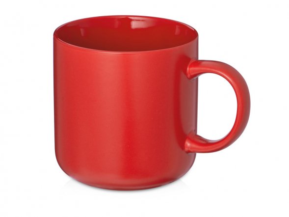 Кружка матовая Rita, 410мл, красный 