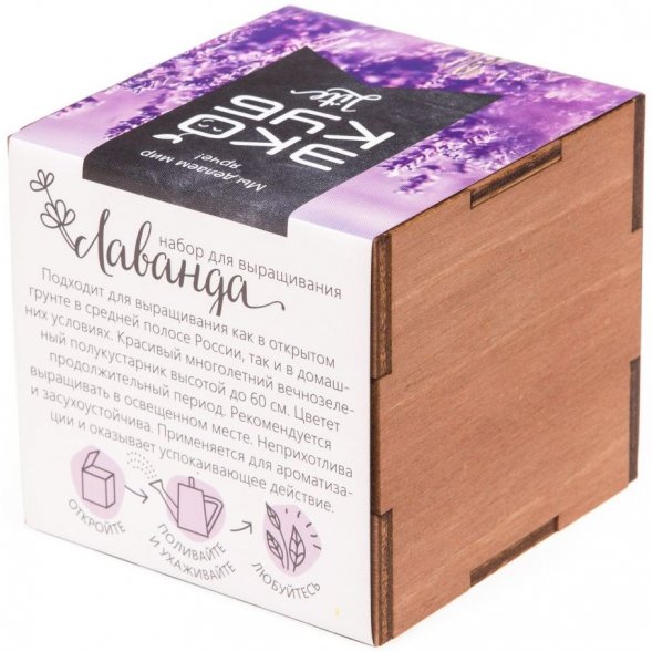 Набор для выращивания «Экокуб Lite», лаванда 