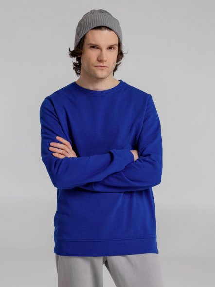 Свитшот унисекс BNC Inspire (Organic), ярко-синий 