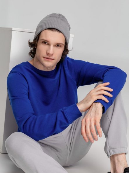 Свитшот унисекс BNC Inspire (Organic), ярко-синий 