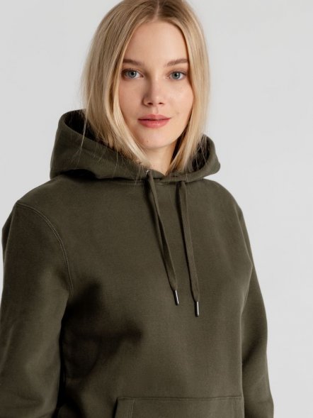 Толстовка с капюшоном унисекс King, хаки 