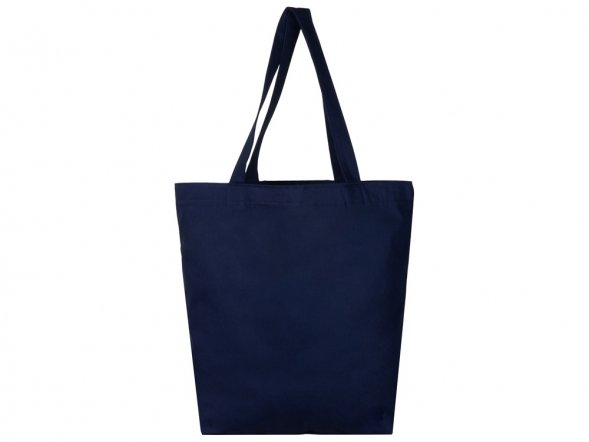 Сумка с широким дном и боками, синий 