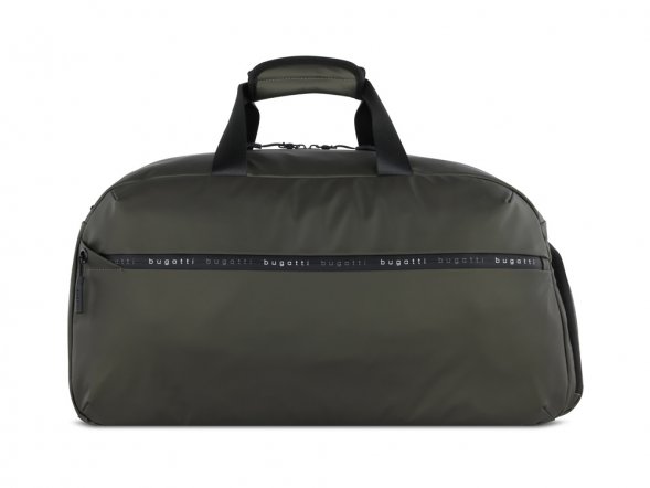 Сумка спортивная BUGATTI Blanc, оливковая, тарпаулин/полиэстер, 52х26х27,5 см 