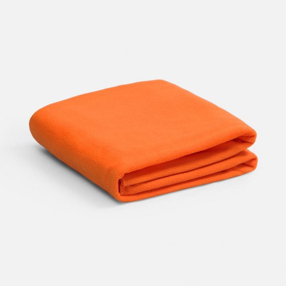 Флисовый плед Warm&amp;amp;Peace XL, оранжевый 