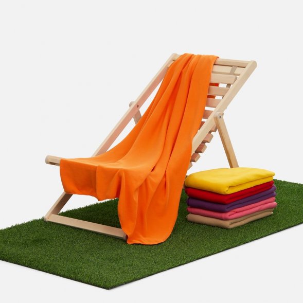 Флисовый плед Warm&amp;amp;Peace XL, оранжевый 