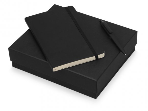 Подарочный набор Moleskine Indiana с блокнотом А5 Soft и ручкой, черный 